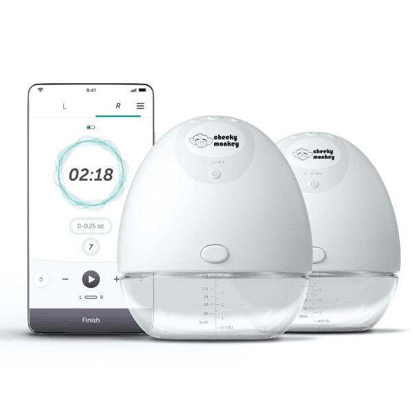 Cheeky Monkey Breast Pump – Double, Wearable Breast Pump with App