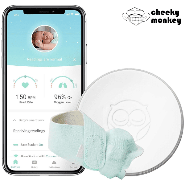 Cheeky Monkey Smart Sock 3 Mint