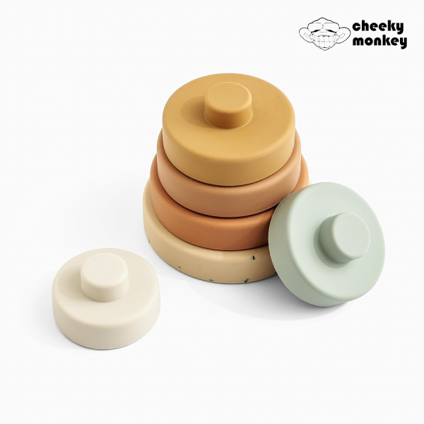 Cheeky Monkey Wooden Stacking Toy